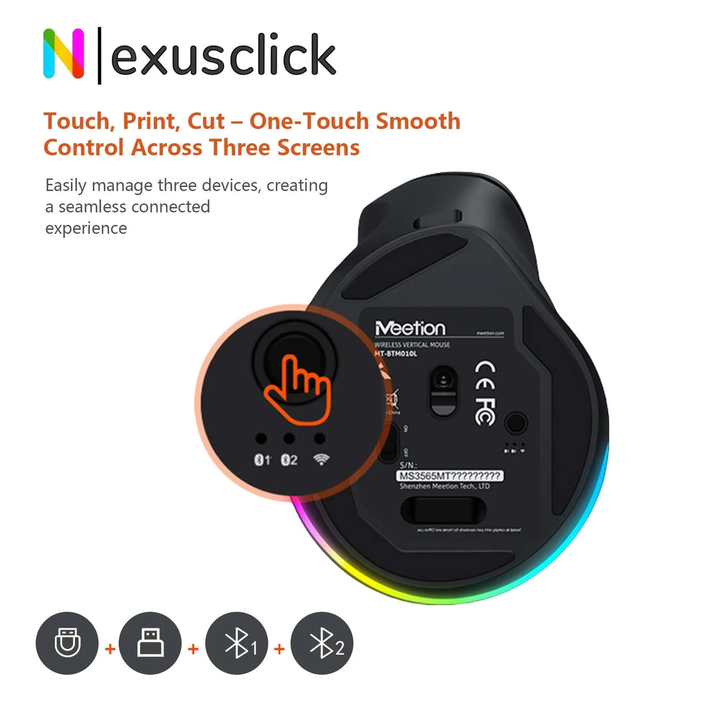 Left Hand Wireless Mouse Bluetooth Mouse Gamer Ergonomic 2400DPI Silent Mouse For MacBook Tablet Laptops Computer PC 2.4G Mice