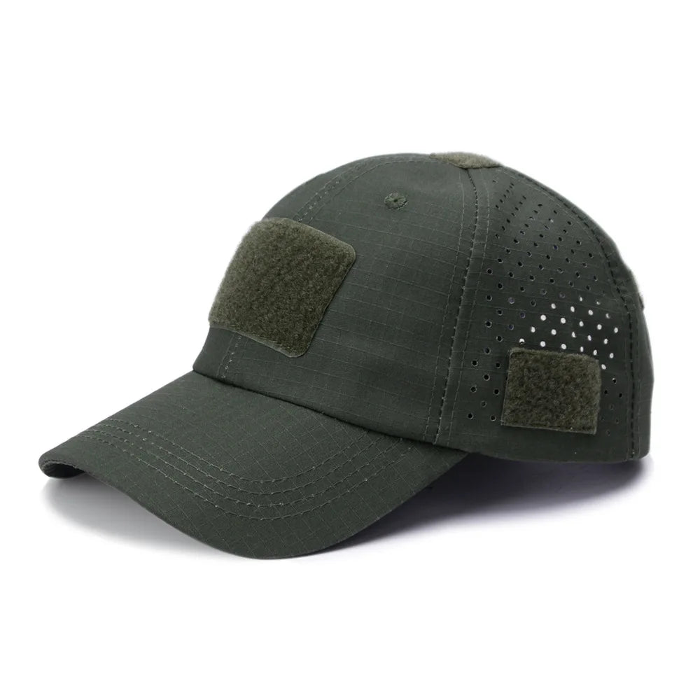 Athletic casual breathable camouflage baseball cap for men, military fan sun hat tactical hat military training hat bucket hat