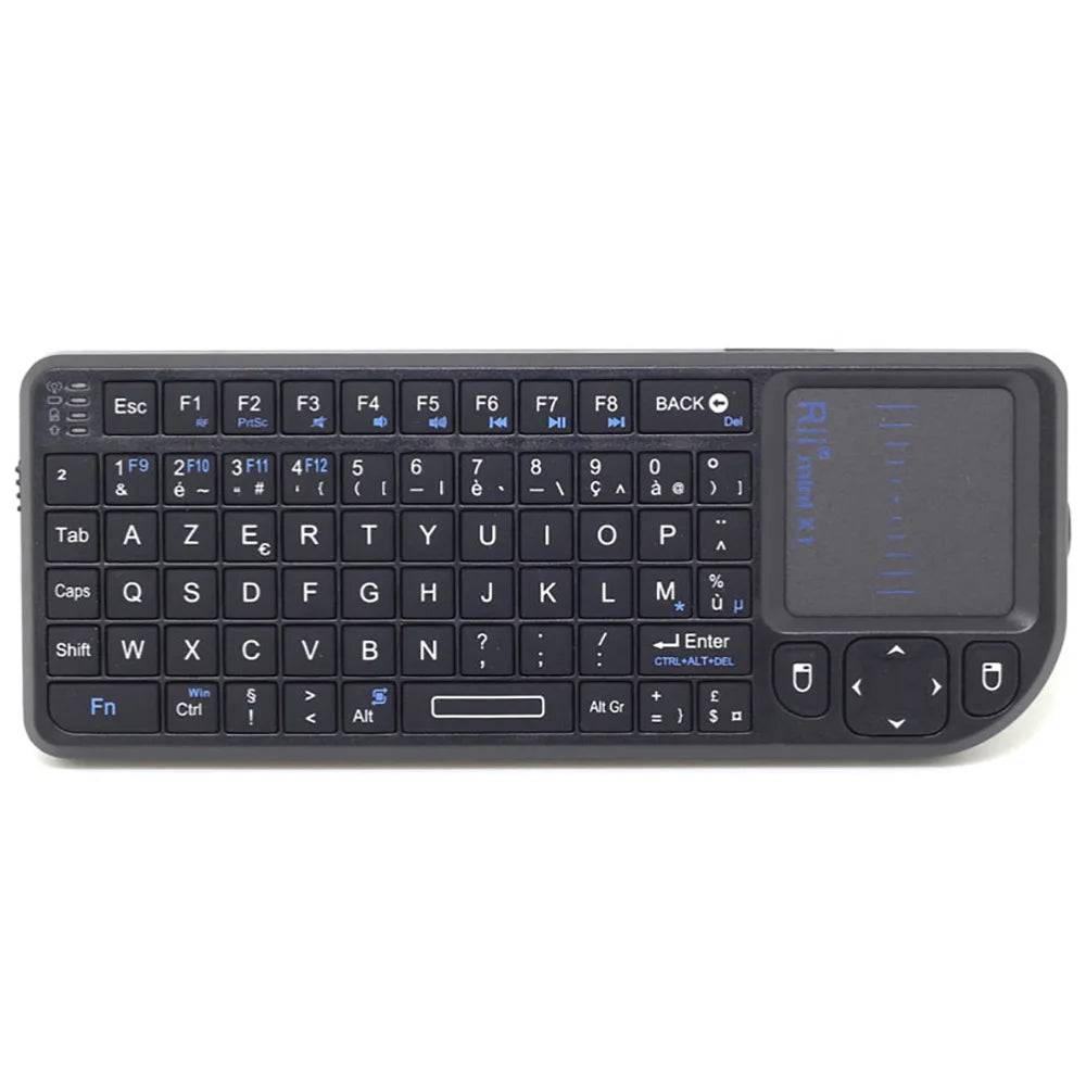 Original Rii X1 2.4GHz Mini-Wireless-Tastatur Englisch/RU/ES/FR mit Touchpad für Android TV Box/PC/Laptop