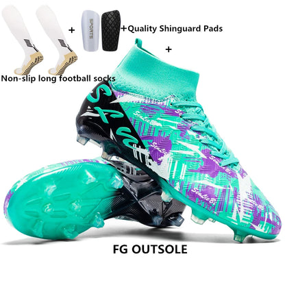 Veľkosť 34–46 Pánske futbalové kopačky FG/TF Futsal Profesionálne Unisex Detské futbalové topánky Tréningové Vonkajšie Chlapčenské futbalové topánky Tenisky