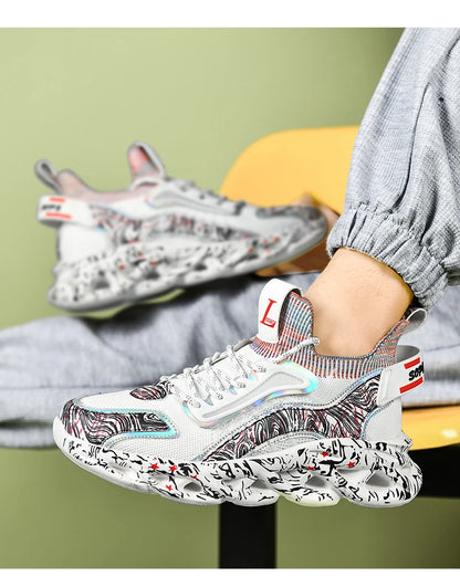 Chaussure Homme Chaussures de course respirantes pour hommes, baskets décontractées pour hommes, chaussures de tennis pour hommes, entraîneur de course, mocassins à la mode, luxe