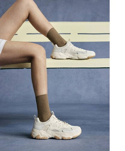 Xtep Casual Shoes Spring And Summer Lightweight Sports Shoes Thick Sole Fashionable Street Style Sneakers 875319320004