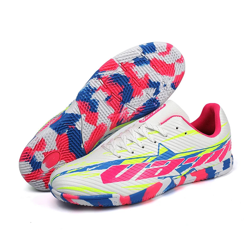Nouvelles chaussures de football pour hommes, baskets de match, chaussures de soccer antidérapantes, chaussures de sport pour terrain gazonné, chaussures d'entraînement professionnelles, ultra-légères, unisexes.