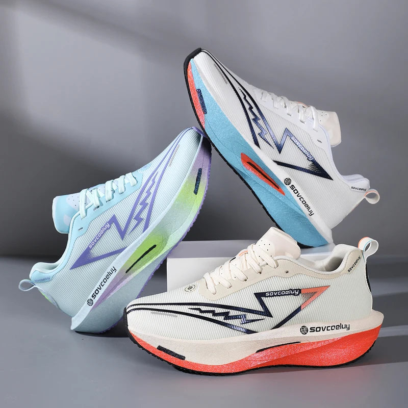 Vielseitige, rutschfeste und stoßdämpfende Carbon-Platten-Technologie für alle Jahreszeiten – Sport- und Freizeitschuhe, Laufschuhe, Fitnessschuhe, Unisex