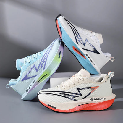 Vielseitige, rutschfeste und stoßdämpfende Carbon-Platten-Technologie für alle Jahreszeiten – Sport- und Freizeitschuhe, Laufschuhe, Fitnessschuhe, Unisex