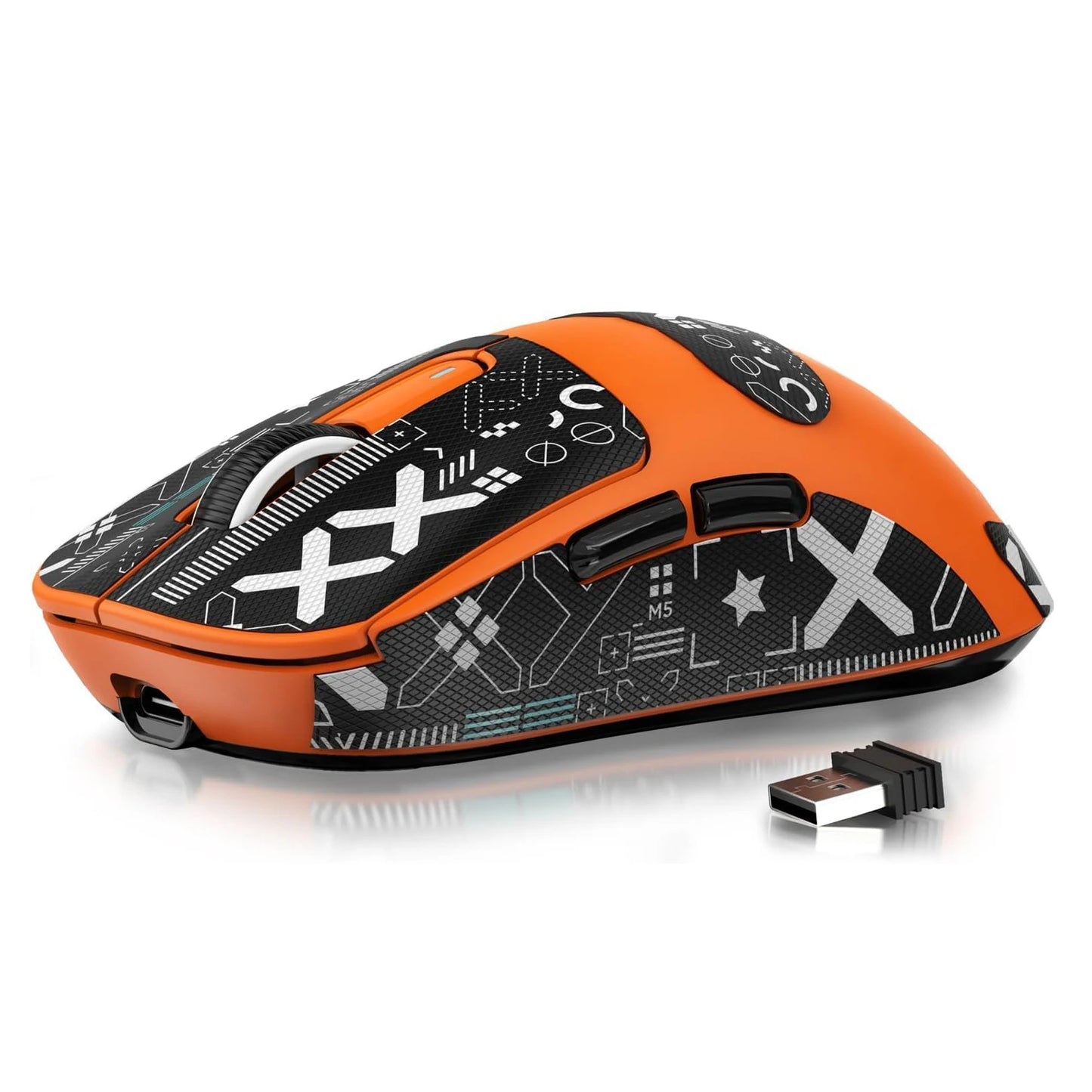 Mouse gaming wireless leggero ATTACK SHARK X3, 49g, tri-mode, sensore PAW3395 da 26K DPI, autonomia di 200h, 5 pulsanti programmabili