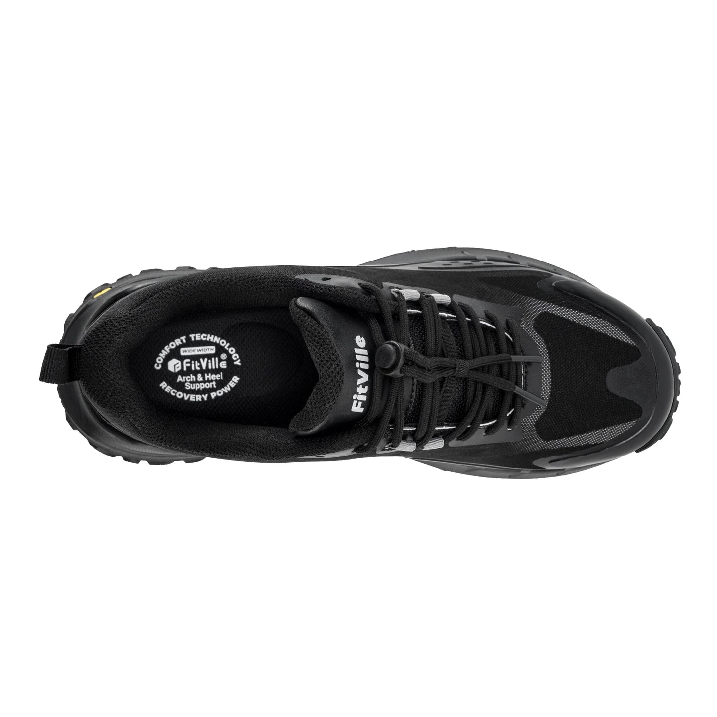 Fittington Wide Sneakers for Men Slip-on Hiking Shoes Soft Comfortable Men Running Shoe Slip Resistant Walking Shoes with Arch