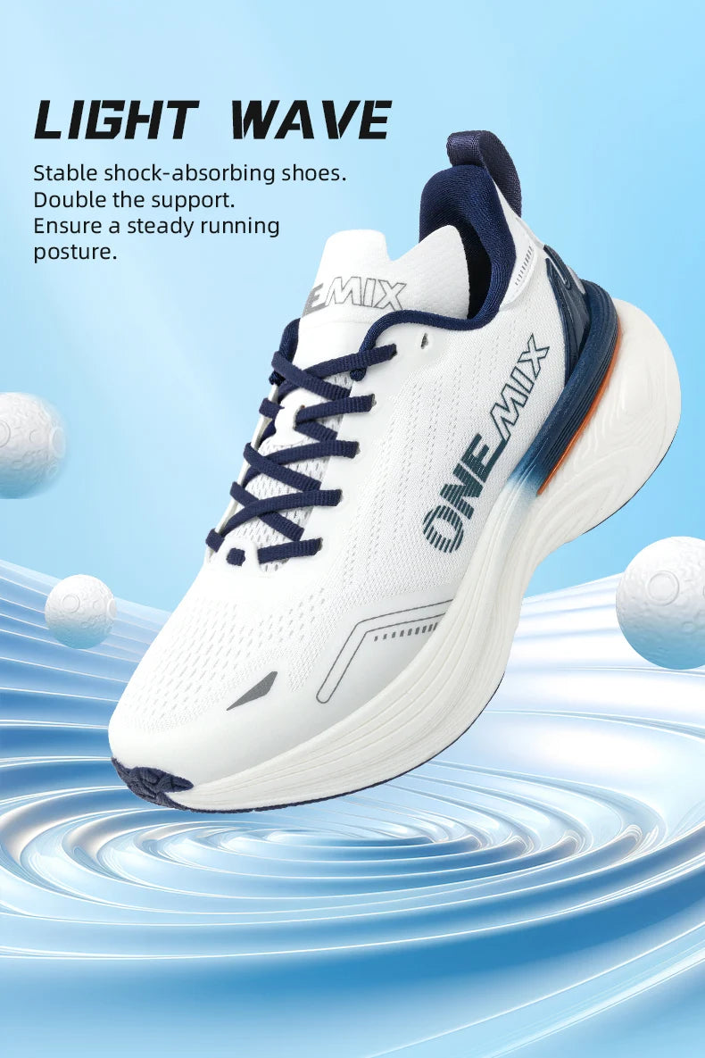 ONEMIX Bumper Max jogging- og løbesko – unisex, lette sneakers, slidstærke modeskos til vejbrug, sports- og fitnesssko
