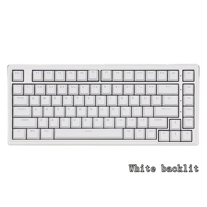 HEXGEARS M2 Mechanical Keyboard 87 Key Hot Swap PBT Gasket Structure White Backlit Macro Defined Gaming Mechanical Keyboard