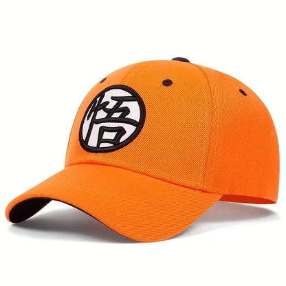Dragon Ball Son Goku Unisex Gui Wu Embroidery Baseball Caps Spring and Autumn Outdoor Adjustable Casual Hats Sunscreen Hat