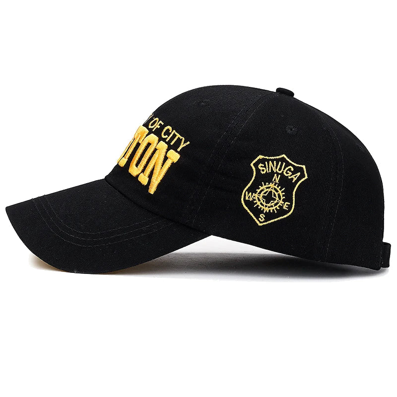 Soft Top Sports Baseball Cap Cotton 3D Embroidery Unisex Snapback Cap Tennis Hat Dad Cap