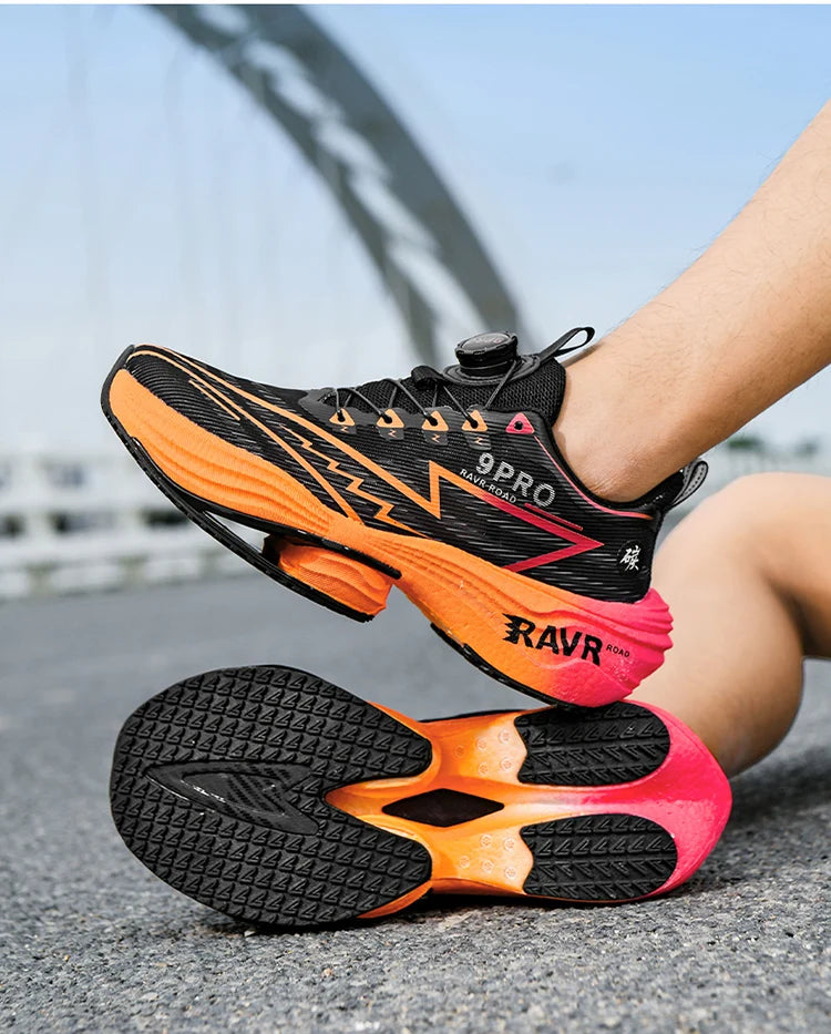 Baskets décontractées respirantes pour hommes, chaussures de course de luxe, mocassins à la mode, chaussures de course pour hommes