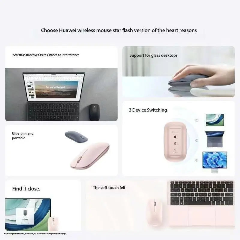 Huawei Wireless Mouse Star Flash Edition CD23-RA mit Computerzubehör und Star Flash NearLink-Technologie
