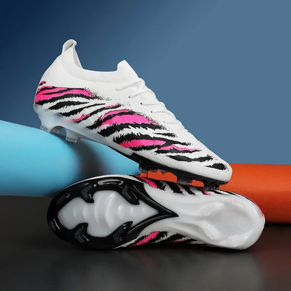 Chuteiras de futebol para homem, sapatos desportivos de futebol, para jogos, unissexo, ultraleves, confortáveis, antiderrapantes, para exterior, para relva, para adultos, de alta qualidade