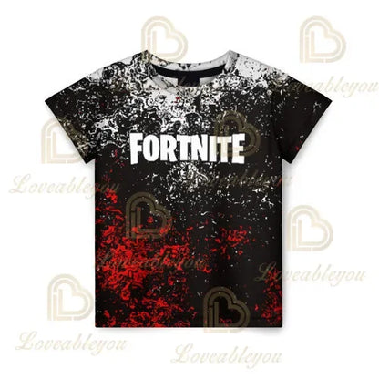 Battle Royale T-Shirt, Fortnite T-Shirt, Victory, Cartoon-Oberteile, Teenager-Kleidung, Kinder, Helden, Spiel, Festung, Nacht, 3D, Jungen, Mädchen, T-Shirt