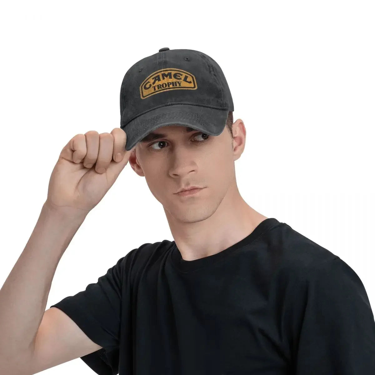 Camel Trophy Classic Logo Unisex Style Baseball Caps Distressed Washed Caps Hat Vintage Outdoor Activities Snapback Cap