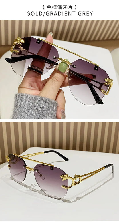Keret nélküli női napszemüveg, luxus, designer, vintage, UV400, férfi napszemüveg, Lunette, Shades De Soleil, Femme, Gafas De Sol, Mujer, Lentes