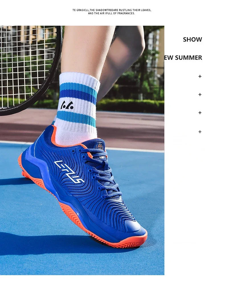 Paar ademende tafeltennisschoenen, sportschoenen, volleybalschoenen voor heren en dames, merk: Professional, badmintonsneakers