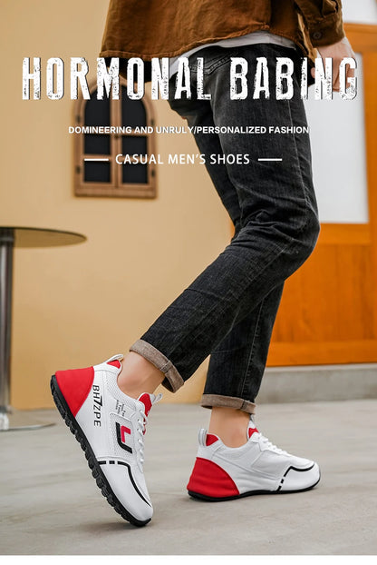 Brand protection 2026 new men's lightweight non-slip breathable wear-resistant running sports fashion versatile casual shoes
