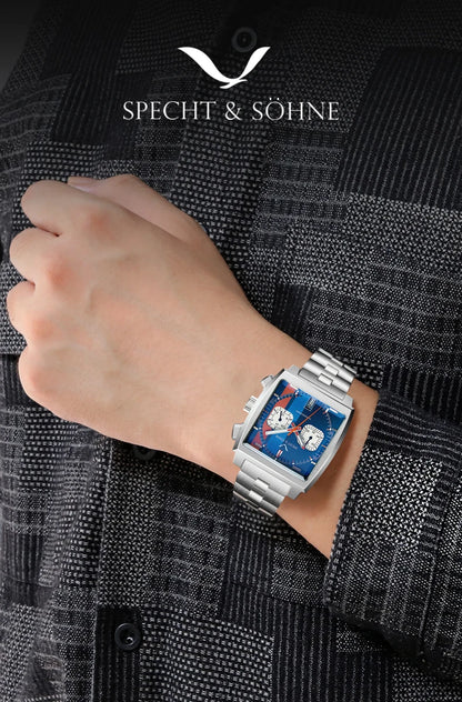 Relojes Hombre Specht & Söhne New Hot Watches Men Luxury Brand Male Japan VK64 Chronograph Trendy Sport Wristatch Waterproof
