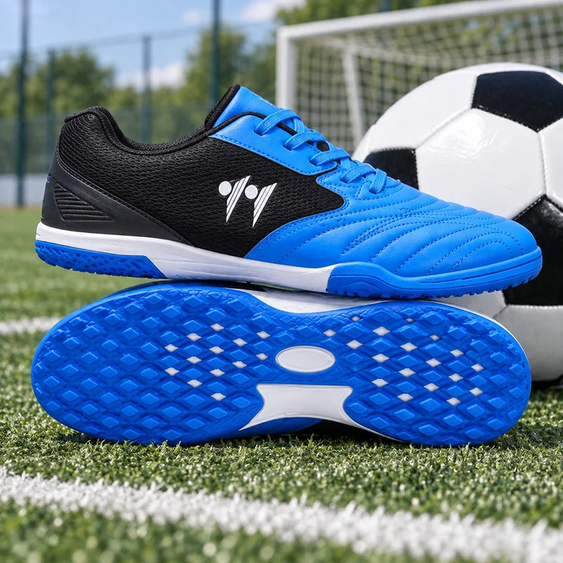 Nouvelles chaussures de football pour hommes, antidérapantes, de haute qualité, pour futsal et terrain en gazon, chaussures de football montantes, baskets, pour matchs en salle et en extérieur, meilleures ventes