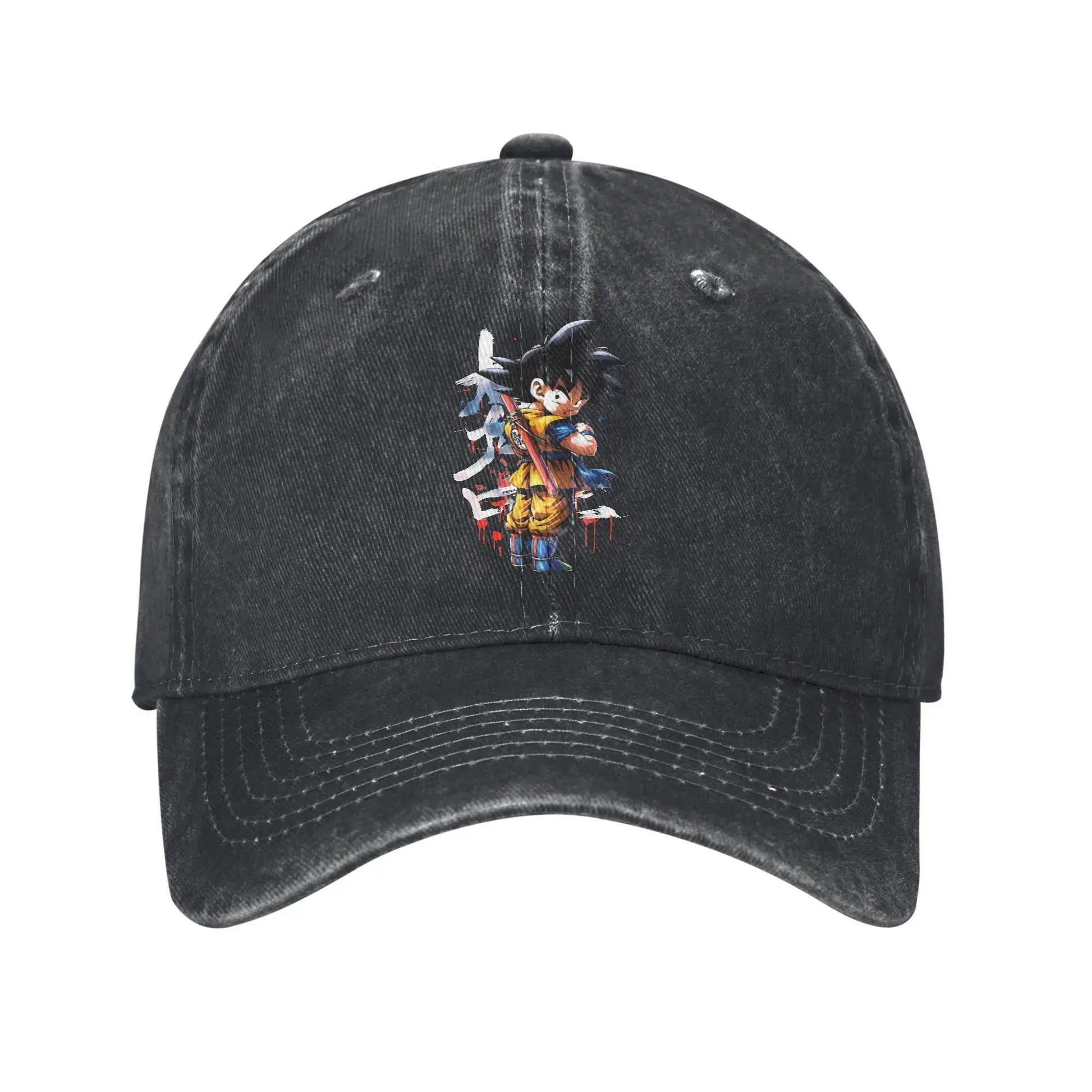 Dragon Ball Kakarot Goku Baseball Caps Vintage Distressed Denim Sun Cap Men Women Outdoor Workouts Unstructured Soft Caps Hat, Produit gaming premium Fraquane