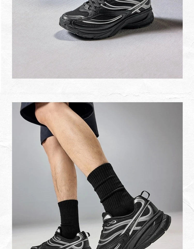 Xtep Little Basque 2 Casual Shoes for Men 2025 Summer Vintage Breathable Comfortable Non-Slip Durability Sneakers 875219320017