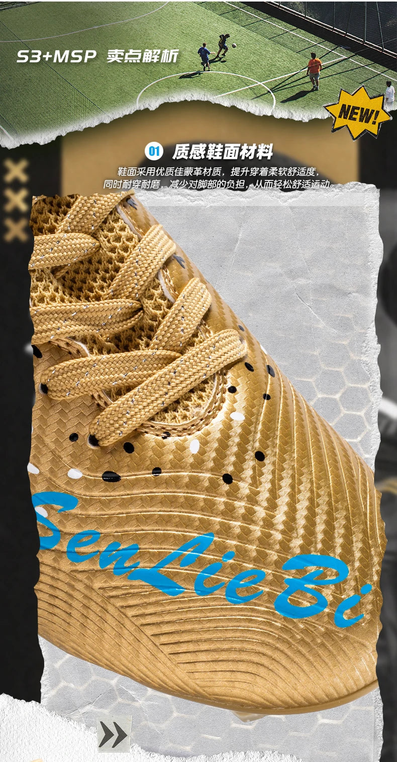 Men Professional Soccer Shoes Non-slip Football Boots Unisex Breathable Futsal Sports New Cleats Drop Shipping Ultralight
