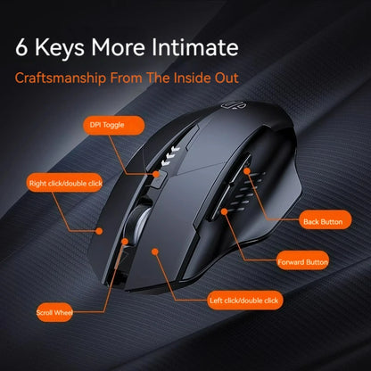 Inphic F1 2.4G Bluetooth Wireless Mouse Office Silent Mouse Rechargeable 6 Efficient Buttons Gaming Mouse For Laptop Tablet PC