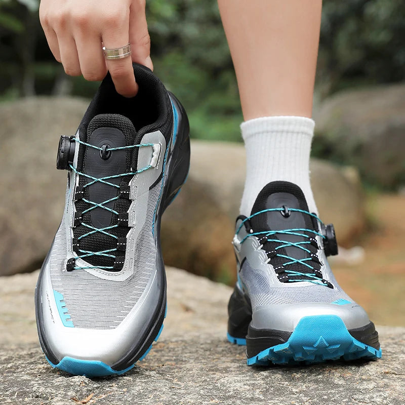 Chaussures de randonnée élégantes pour homme : baskets de trekking résistantes avec doublure moelleuse et chaude pour l'hiver – Chaussures pour homme