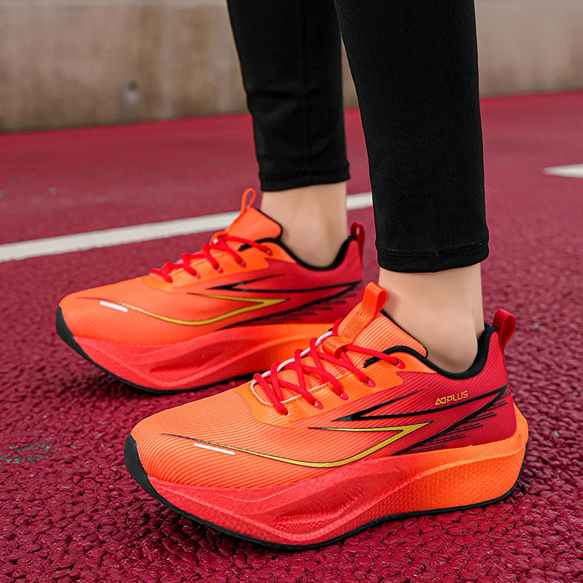 Unisex sportcipő – Divatos, hálós, lélegző, professzionális futócipő – Kültéri fitneszhez – Kényelmes, fűzős sportcipő férfiaknak