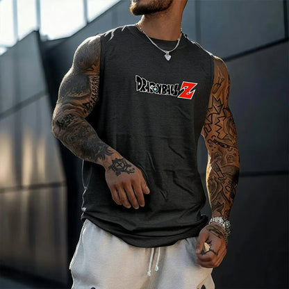 Anime Super Saiyan Son Goku Dragon Ball Gym Novi Harajuku Ljetni Muški Majica Bez Rukava Fitness Prevelika Neformalna Sportska Majica Bez Rukava Y2k
