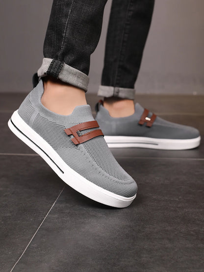 New Men's Sports Shoes Mesh Breathable Casual Outdoor EVA Soft-Soled Walking Shoes Lightweight Comfortable