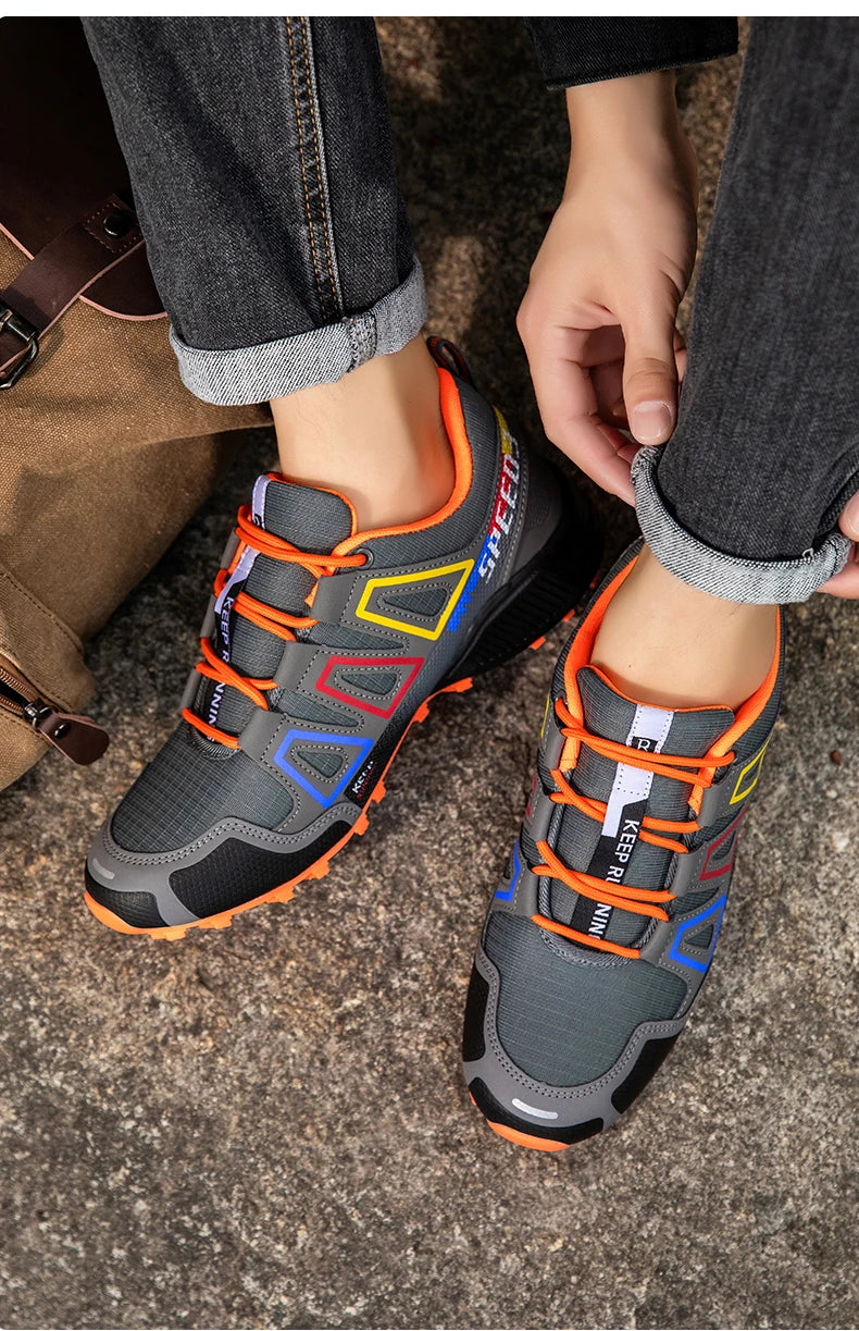 Zapatillas de senderismo impermeables para hombre, zapatillas resistentes al desgaste para actividades al aire libre, zapatillas de senderismo de piel, de caza y deportivas tácticas para hombre