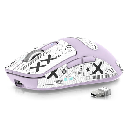 Mouse gaming wireless leggero ATTACK SHARK X3, 49g, tri-mode, sensore PAW3395 da 26K DPI, autonomia di 200h, 5 pulsanti programmabili