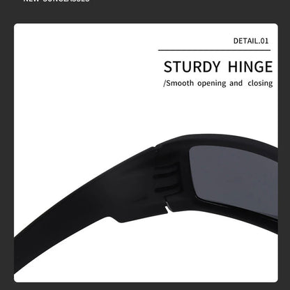 Polarized Sunglasses For Sports Sunglasses Trendy Retro Rectangular Wrap Around Vintage Uv380 Eye Protection Fishing Glasses