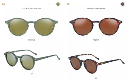 ZENOTTIC (S Size) Retro Circular Polarized Sunglasses 2026 2025 Men Women Vintage Small Round Sun Glasses UV400 Goggles Shades