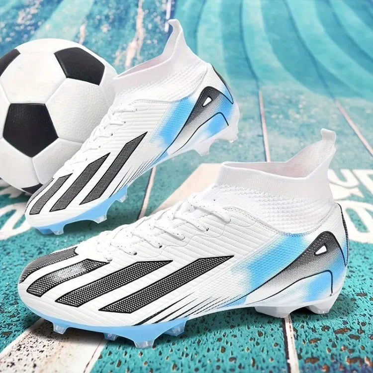 Vyriški nauji TF futbolo bateliai, sportiniai bateliai, „Society Turf Grass“, ultralengvi vyriški futbolo bateliai, patogūs futbolo bateliai su kulkšnių apsauga, futsalo bateliai, greiti