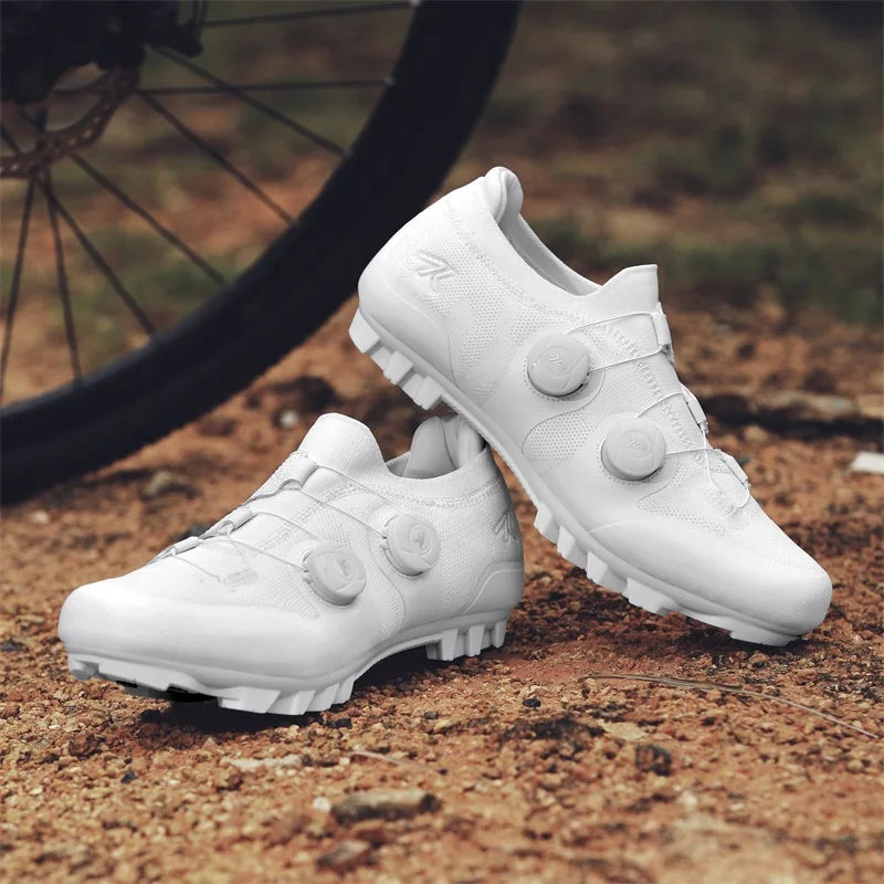 Men Mtb Cycling Shoes New Women Pink Self-Locking Cleats Speed Road Bicycle Shoes Flat Trail Racing SPD Mountain Bike Sneakers