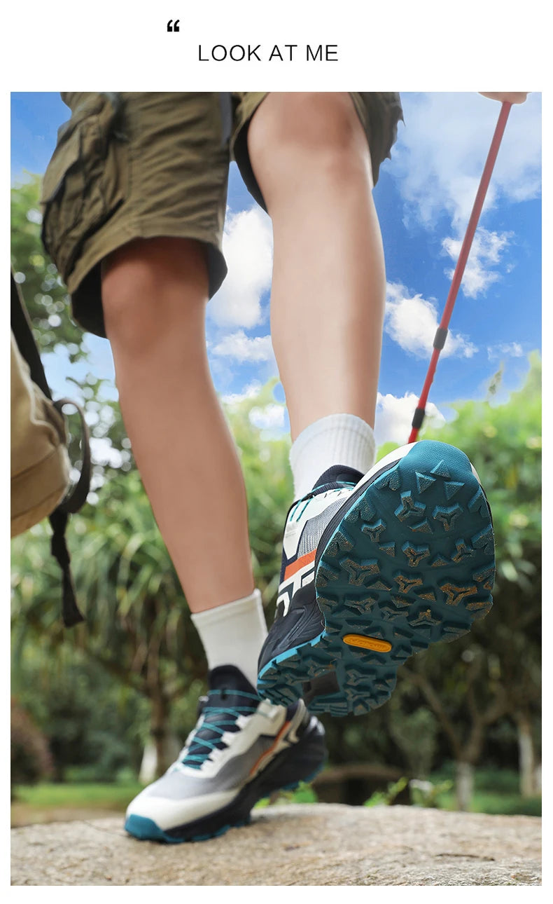 Chaussures de randonnée élégantes pour homme : baskets de trekking résistantes avec doublure moelleuse et chaude pour l'hiver – Chaussures pour homme