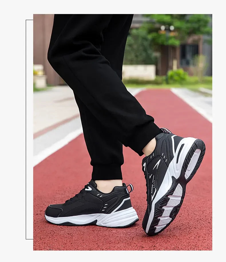 Baskets Chunky pour Hommes à Semelle Épaisse Polyvalentes Nouvelle Tendance 2026 Chaussures de Sport Décontractées Respirantes à Lacets en Maille avec Semelles Souples Améliorées