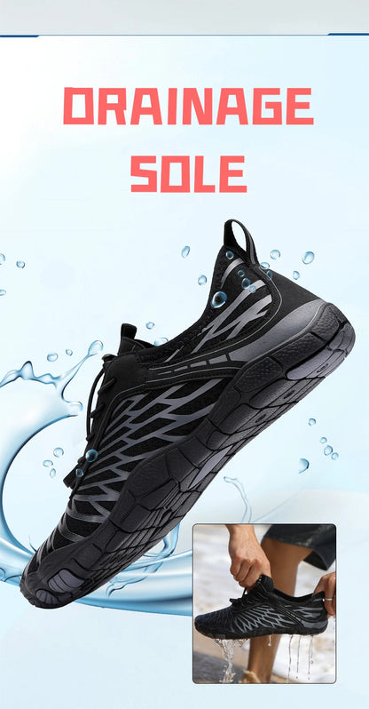 Men Water Shoes Women Beach Barefoot Aqua Shoes Quick Dry Swimming Wading Sports Sneakers Upstream Boating Fishing Surf Sneakers