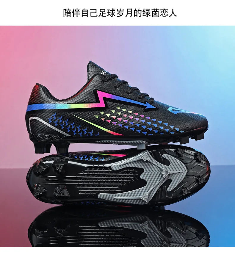 High Quality Men's Soccer Shoes for Society, Ultralight Turf Soccer Cleats Sneakers, Training Football Boots Chuteira Campo Sizes 35-45