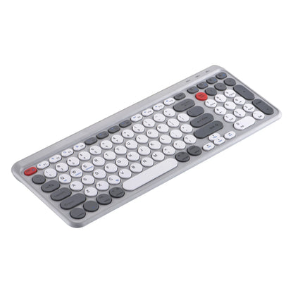 98-Key Ultra-Thin Silent Keyboard with Scissor-Switch, Tri-Mode BT/2.4G/Type-C Connectivity&Ergonomic Design For Typing