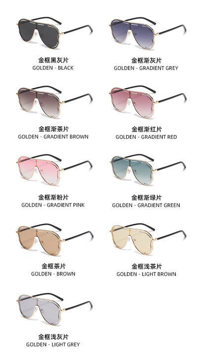New Vintage Round Sunglasses Women Men Circular Pilot Sun Glasses Female Oval Eyewear Sunglasses for Male Female Eyeglasses