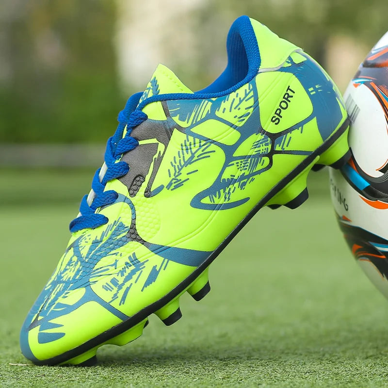 Παιδικά παπούτσια ποδοσφαίρου Society με μακριά καρφιά, παπούτσια φούτσαλ, παπούτσια προπόνησης για χλοοτάπητα, αθλητικά παπούτσια ποδοσφαίρου, νέα παιδικά παπούτσια ποδοσφαίρου με καρφιά