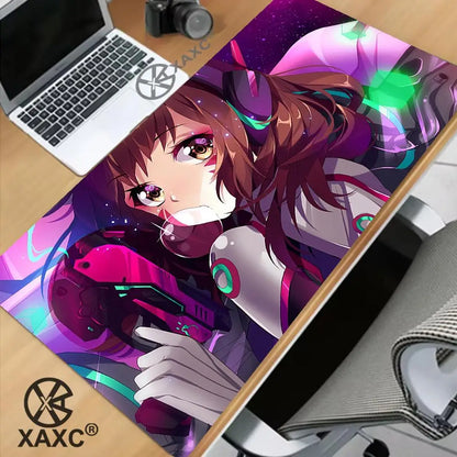 Mouse pad mare Overwatch Kawaii XXL pentru gaming, covoraș de birou PC, suport pentru tastatură, accesorii gamer, MousepadXAXC