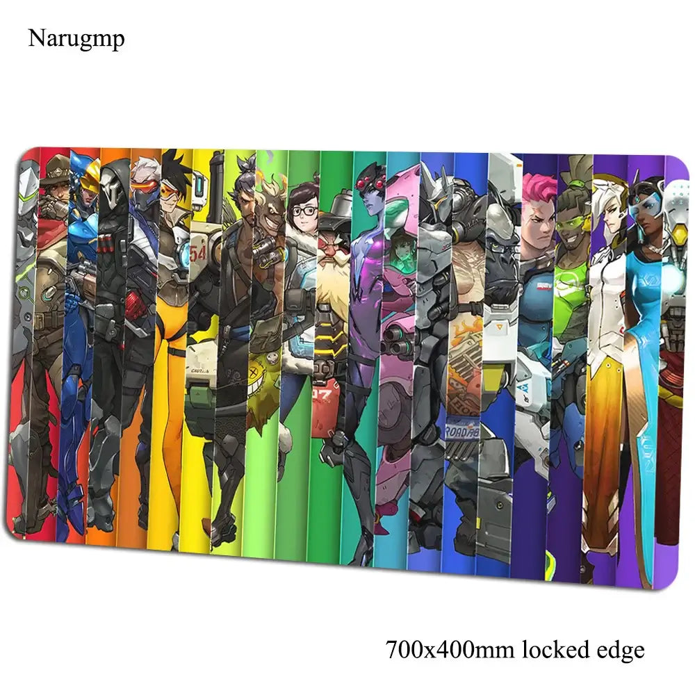 overwatch mouse pad 700x400x3mm gaming mousepad anime Personality office notbook desk mat Boy Gift padmouse games pc gamer mats