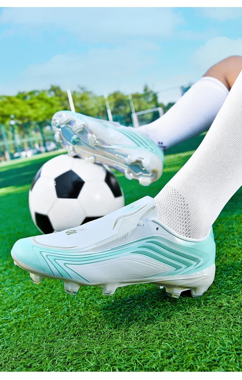 Nouvelles chaussures de football pour hommes, baskets de futsal, crampons, chaussures de football, pour terrain en herbe, montantes, pour l'extérieur, antidérapantes, pour l'intérieur, haute qualité, meilleures ventes