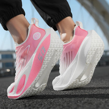 Calçado desportivo para homem e mulher, ténis de corrida, placa de carbono, corrida de maratona masculina, amortecimento, calçado de treino de atletismo